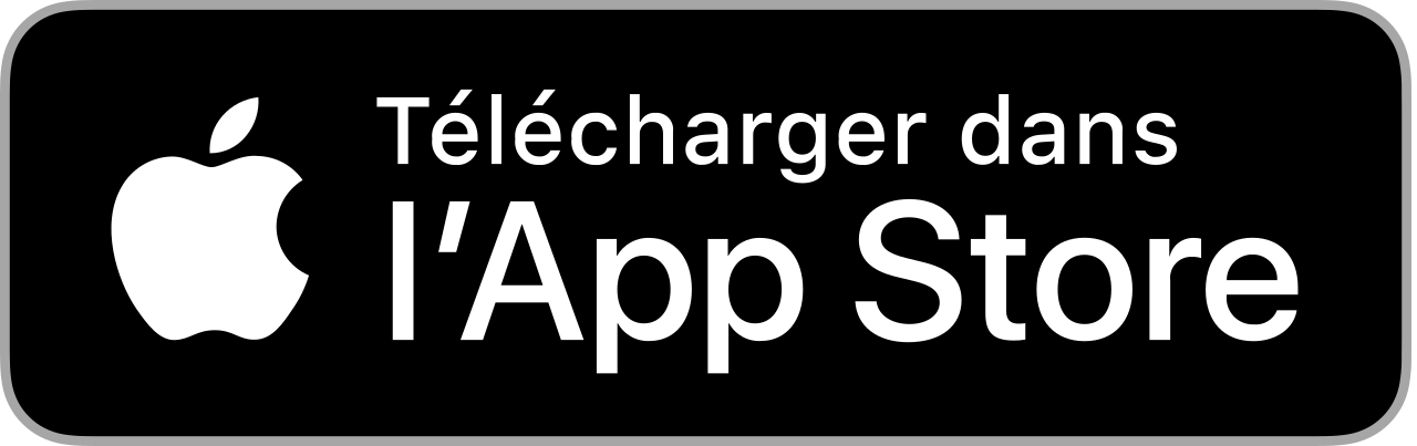 Application disponible dans l'app store